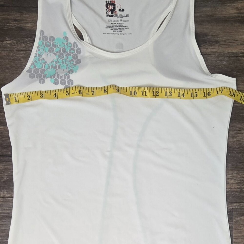 Redline Gear Racerback Running Tank Top Reflective Geo Print Size Large - Picture 6 of 9